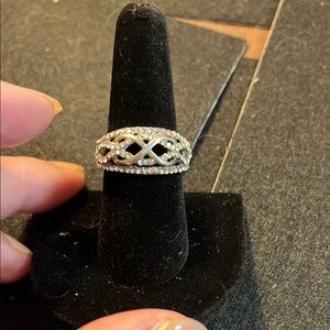 Intricate Silver Intro woven Ring